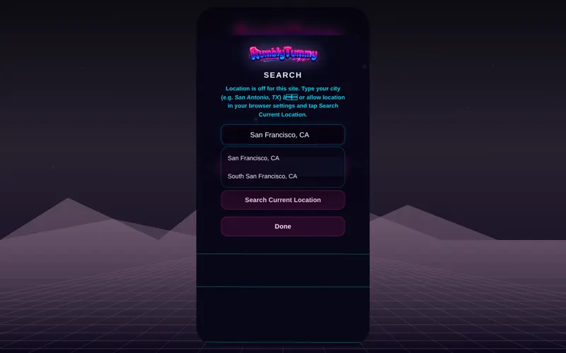 RumblyTummy website